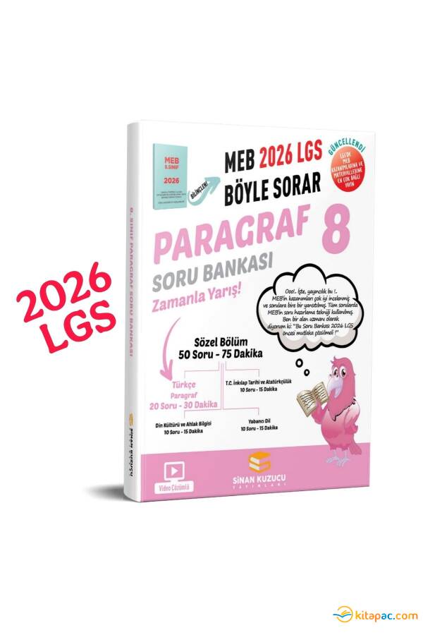 SİNAN KUZUCU 2027 8.SINIF PARAGRAF SORU BANKASI - 1