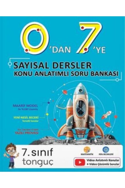 TONGUÇ 0 DAN 7 YE SAYISAL KONU ANLATIMLI SORU BANKASI - TONGUÇ YAYINLARI