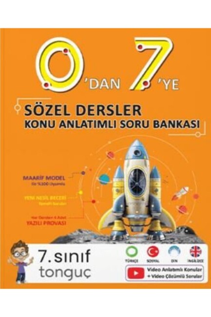 TONGUÇ 0 DAN 7 YE SÖZEL KONU ANLATIMLI SORU BANKASI - TONGUÇ YAYINLARI