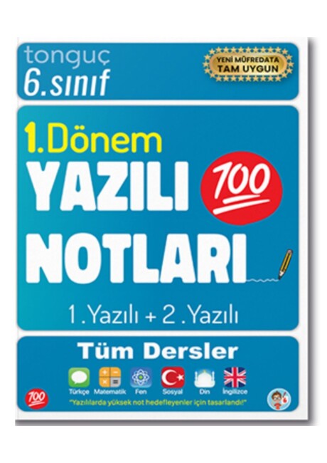 TONGUÇ 6.SINIF YAZILI NOTLARI 1.DÖNEM 1 VE 2.YAZILI - TONGUÇ YAYINLARI