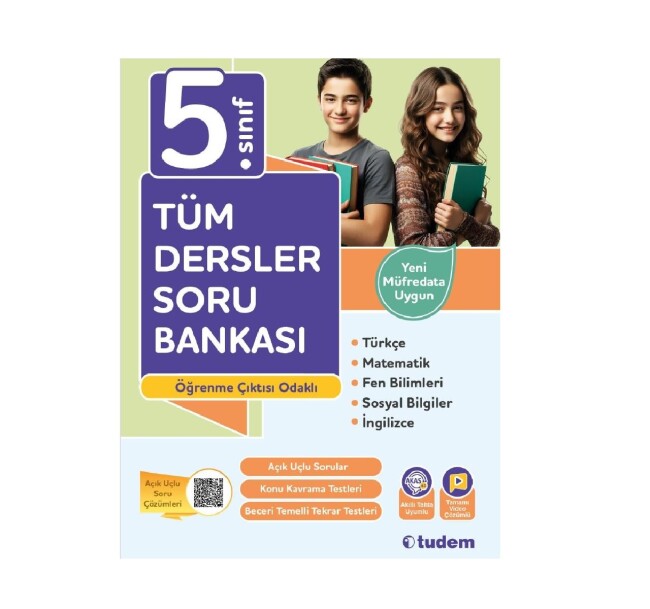 TUDEM 5.SINIF TÜM DERSLER SORU BANKASI - TUDEM EĞİTİM YAYINLARI