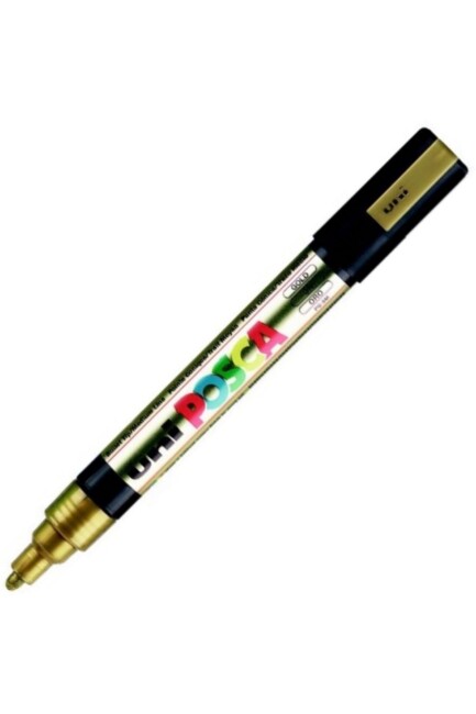 UNİ POSCA PC-5M SU BAZLI 1,8-2,5mm.POSTER MARKÖR - Gold - POSCA