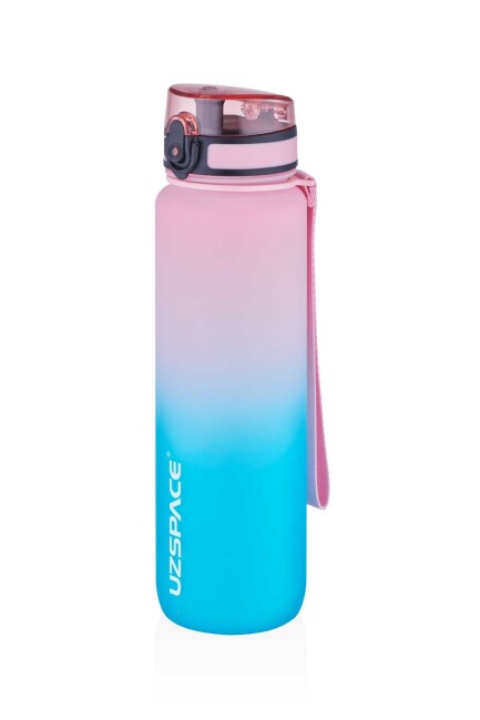 VAGON LİFE UZSPACE SU MATARASI BPA Sız 1000 ml Pembe - Turkuaz - UZSPACE