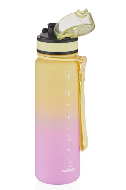 VAGON LİFE UZSPACE TWO TRITAN SULUK 1000 ml Sarı Mor - UZSPACE
