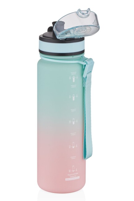 VAGON LİFE UZSPACE TWO TRITAN SULUK 1000 ml Yeşil Pembe - UZSPACE